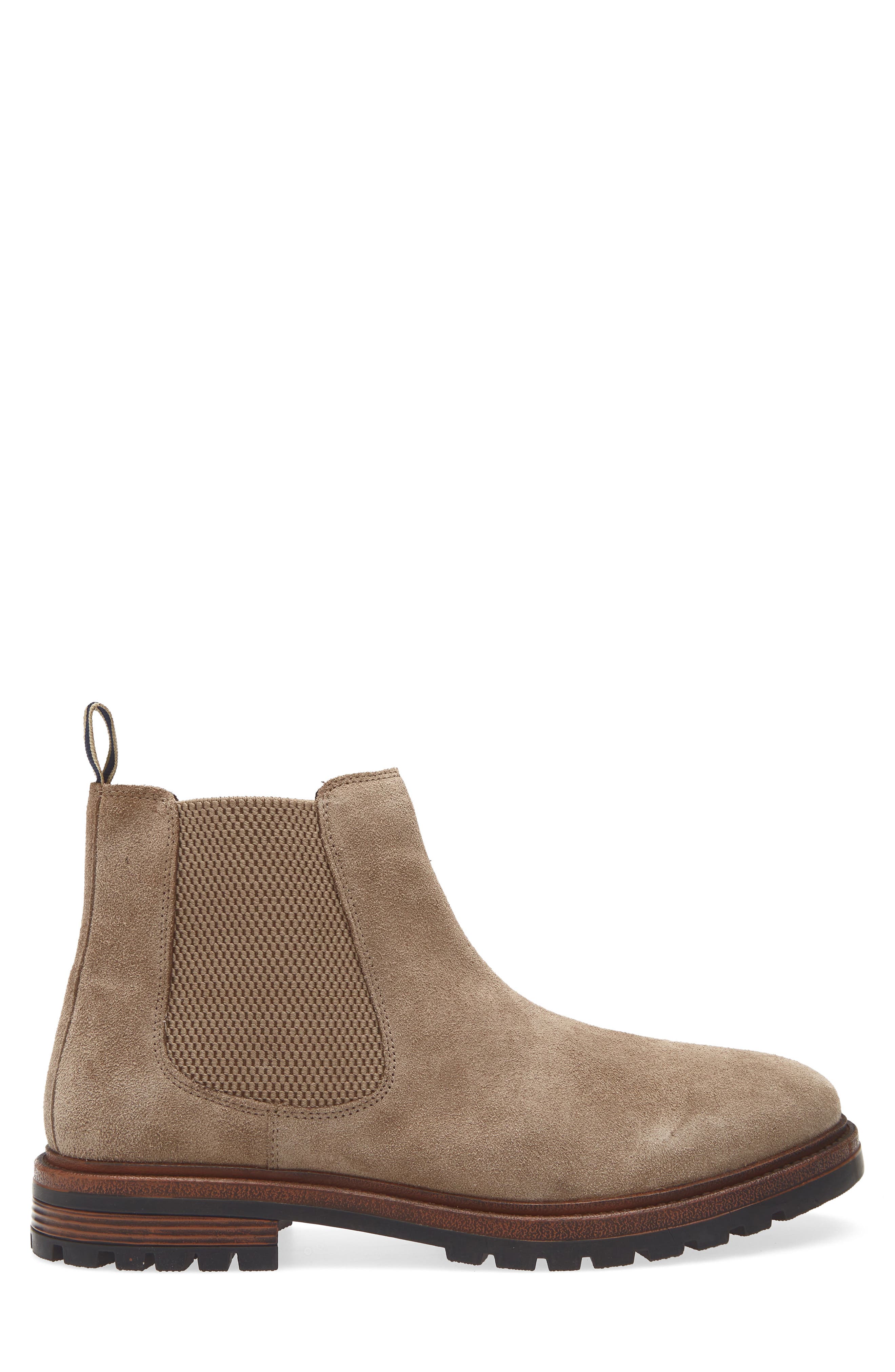 Steve Madden Emden Lug Sole Chelsea Boot, Alternate, color, Taupe