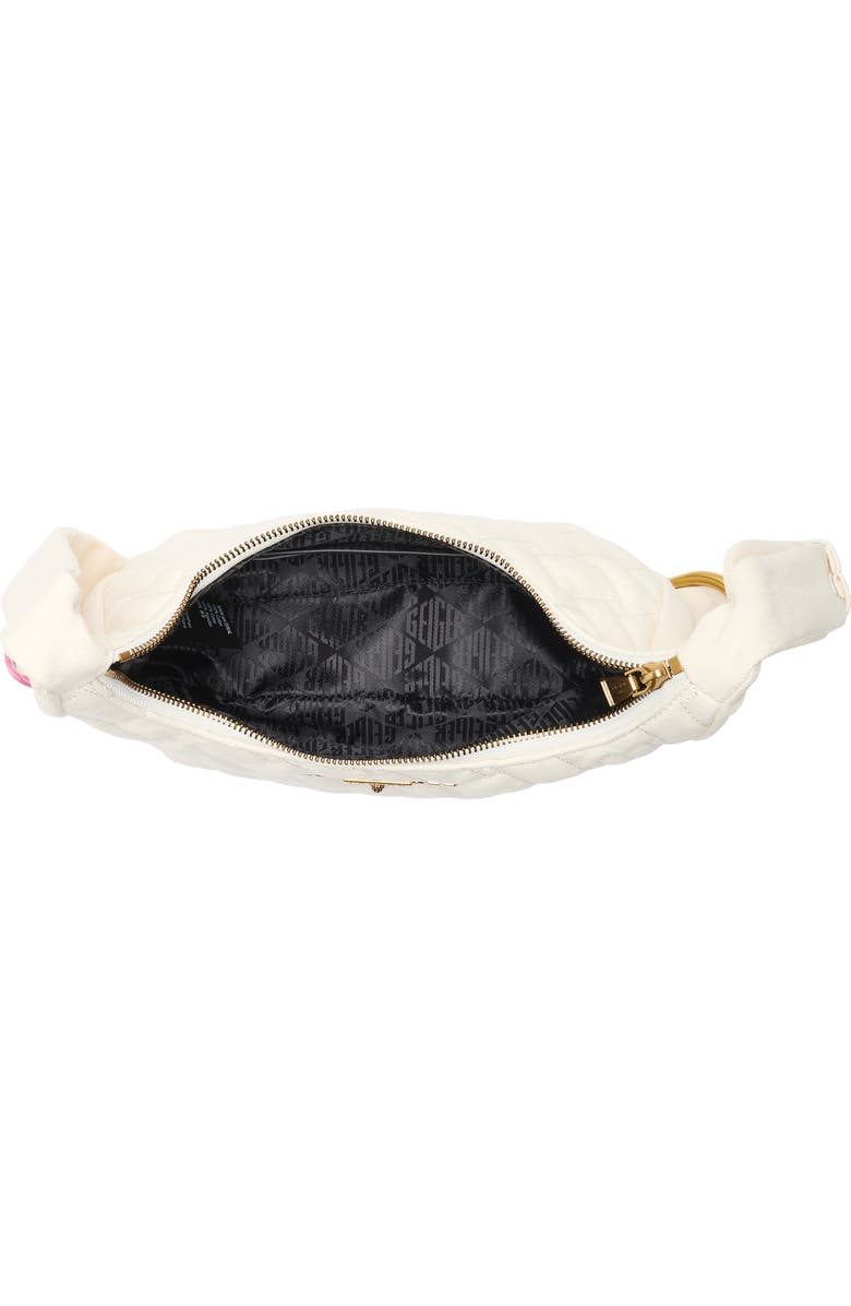 KG Kurt Geiger Angel Quilted Hobo Shoulder Bag, Alternate, color, Open White