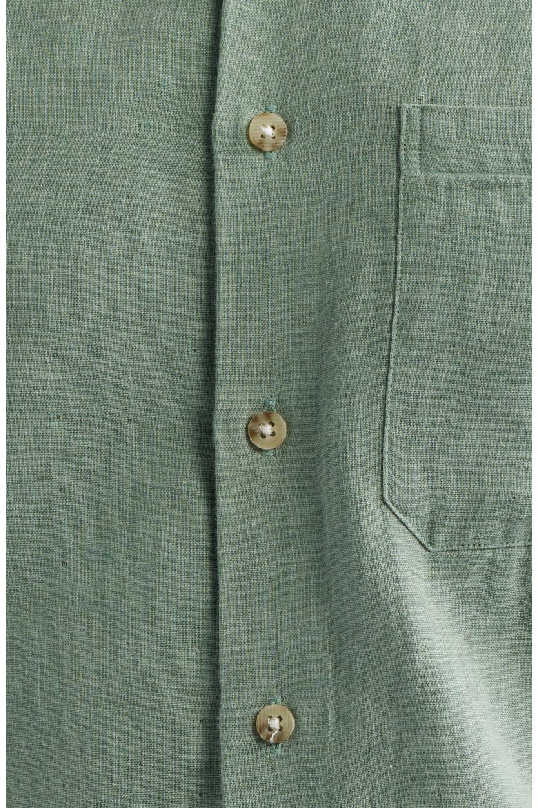 The Chambray Button-Down Shirt, Alternate, color, AGAVE