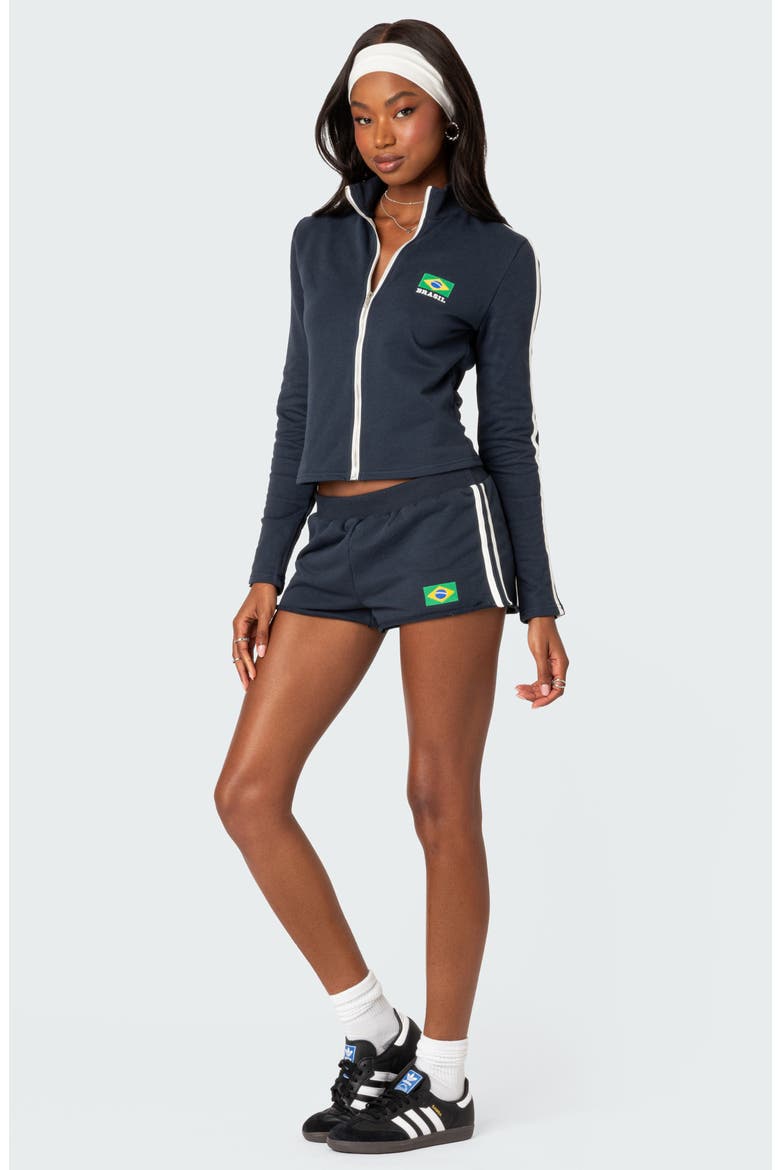 Brasil Track Jacket, Alternate, color, NAVY