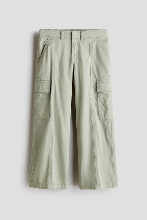 Cotton Twill Cargo Trousers