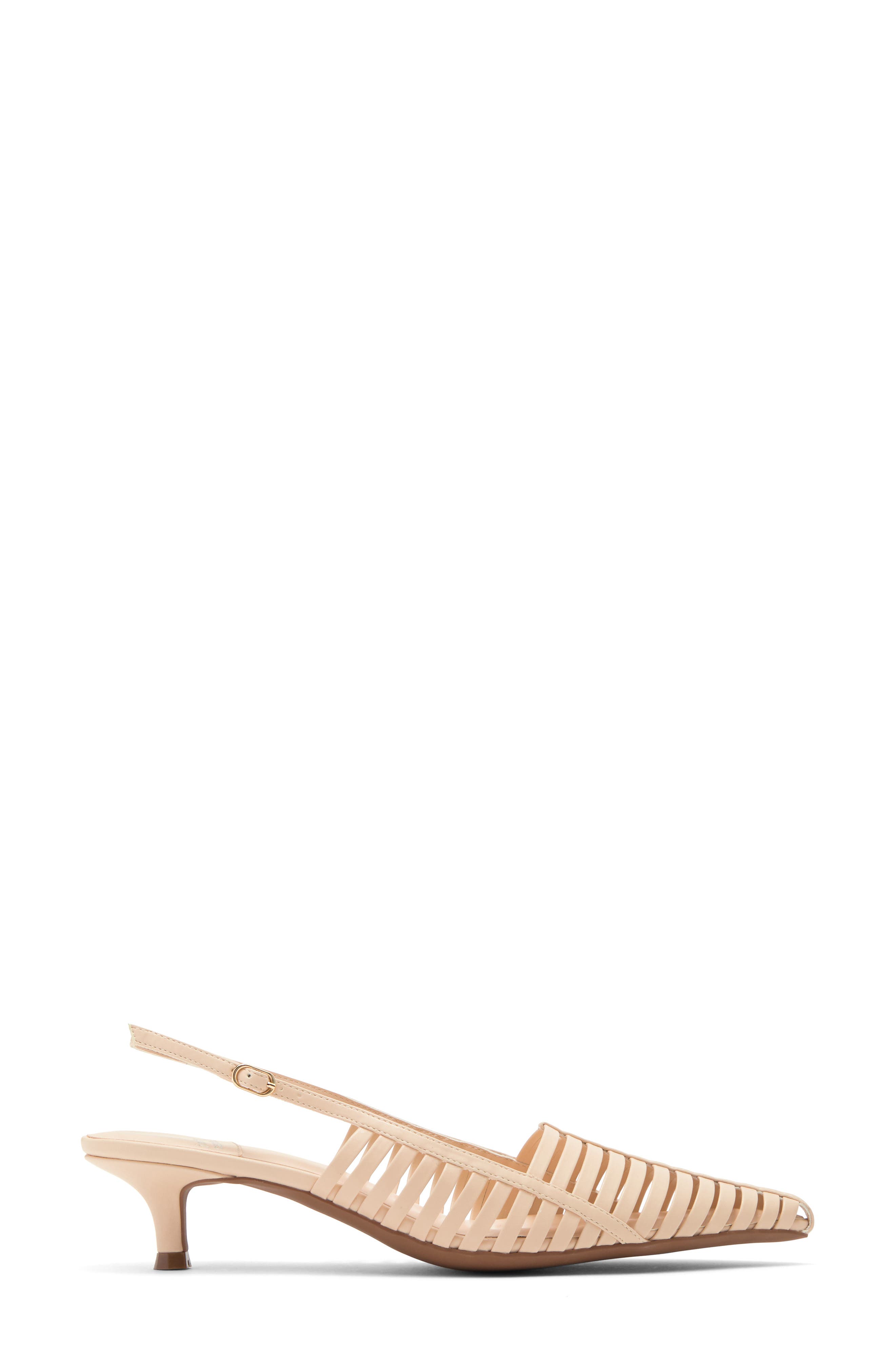 Jeffrey Campbell Striper Kitten Heel Slingback Pump, Alternate, color, 