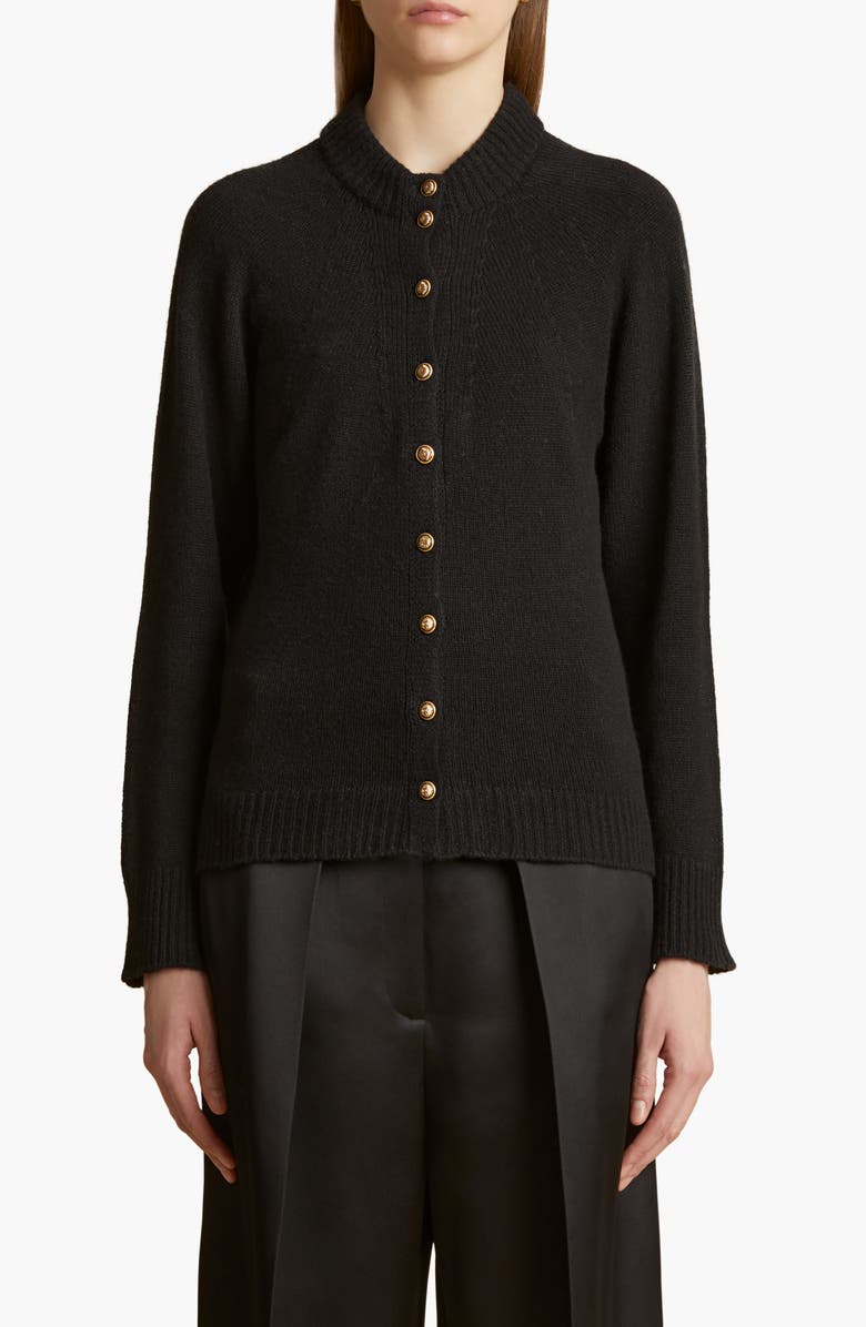Khaite Ambre Cashmere Blend Cardigan, Main, color, 