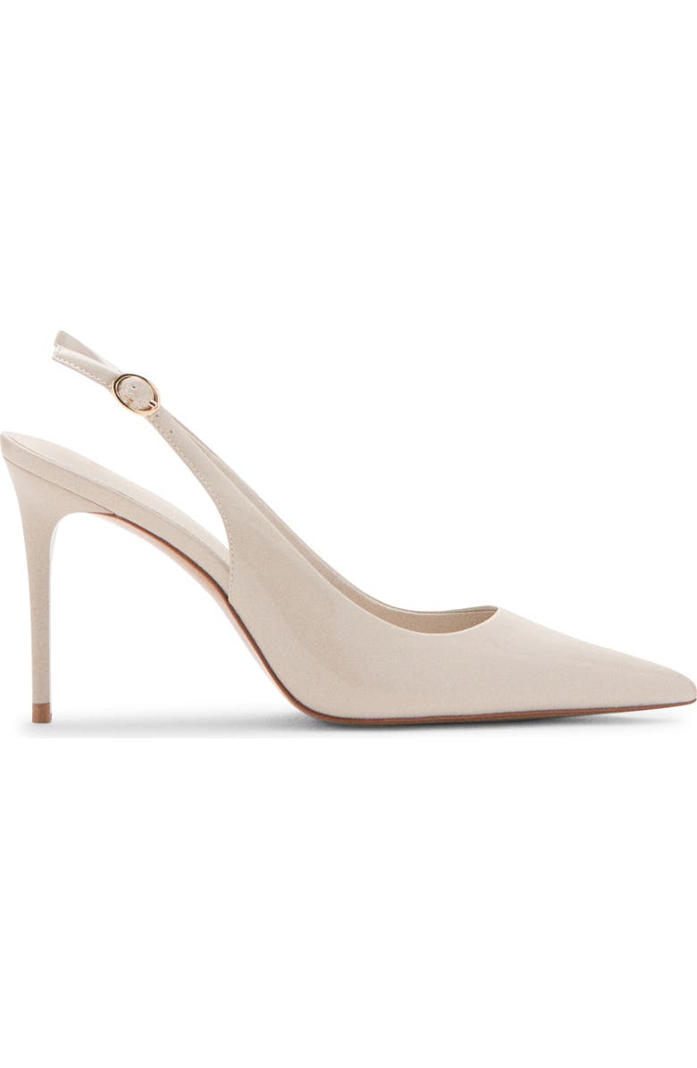 MANGO Pointed Toe Slingback Pump, Alternate, color, Ecru