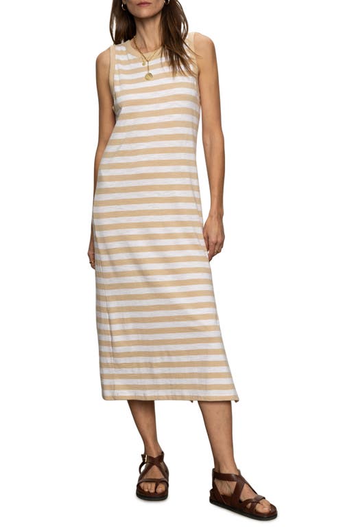 Shop Sanctuary Stripe Sleeveless Tiered Organic Cotton Blend Maxi Dress