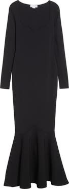 Stella McCartney Long Sleeve Compact Knit Mermaid Gown
