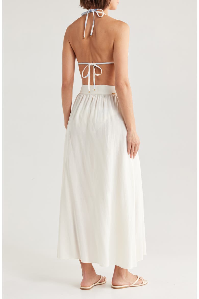 Louise Side Tie Cover-Up Maxi Skirt, Alternate, color, IVORY