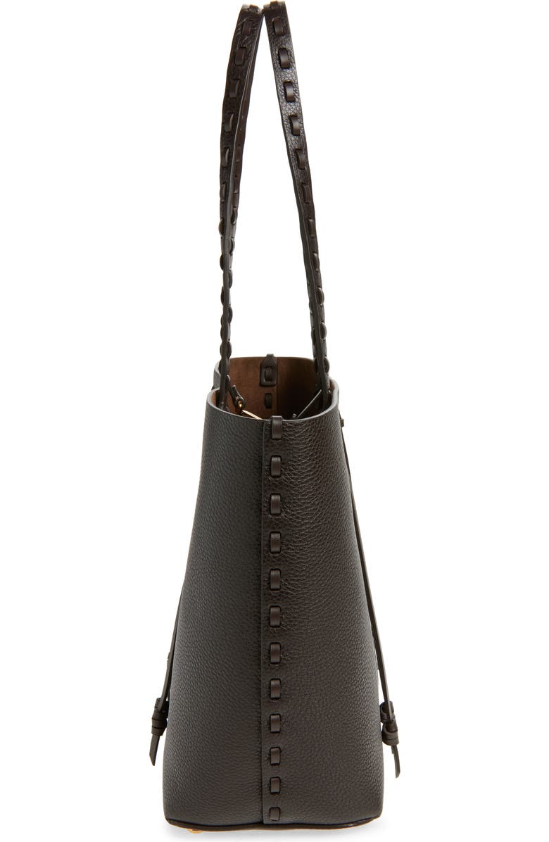 Etro Shopping Essential Leather Tote, Alternate, color, Brown