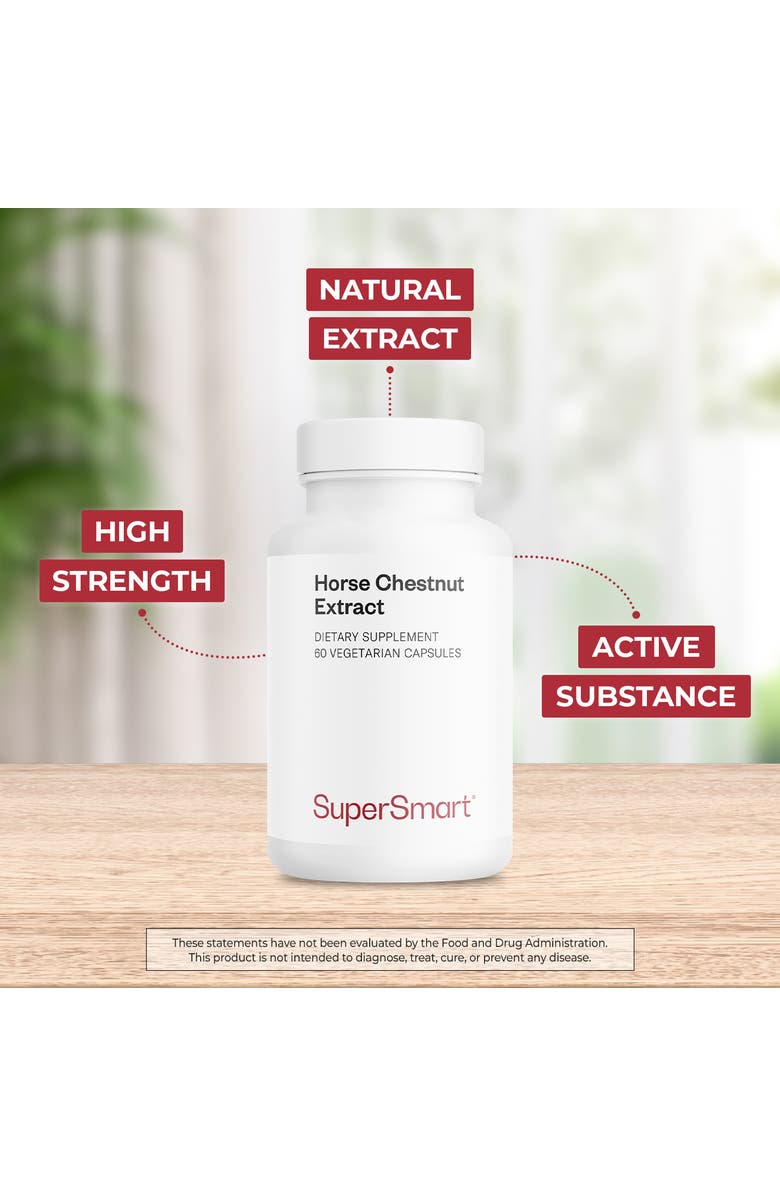 SuperSmart Horse Chestnut Extract 500mg, Alternate, color, NO COLOR