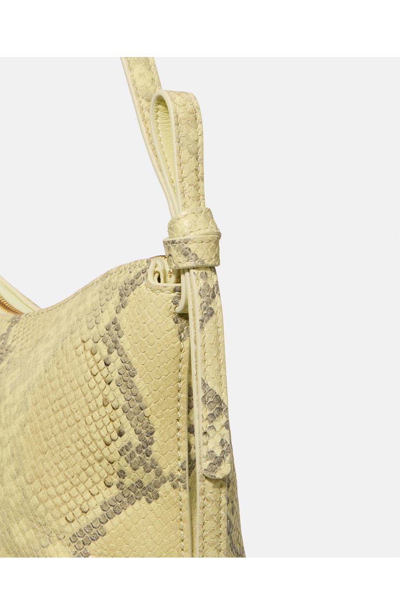 Kate Spade New York loop snakeskin-embossed leather shoulder bag, Alternate, color,