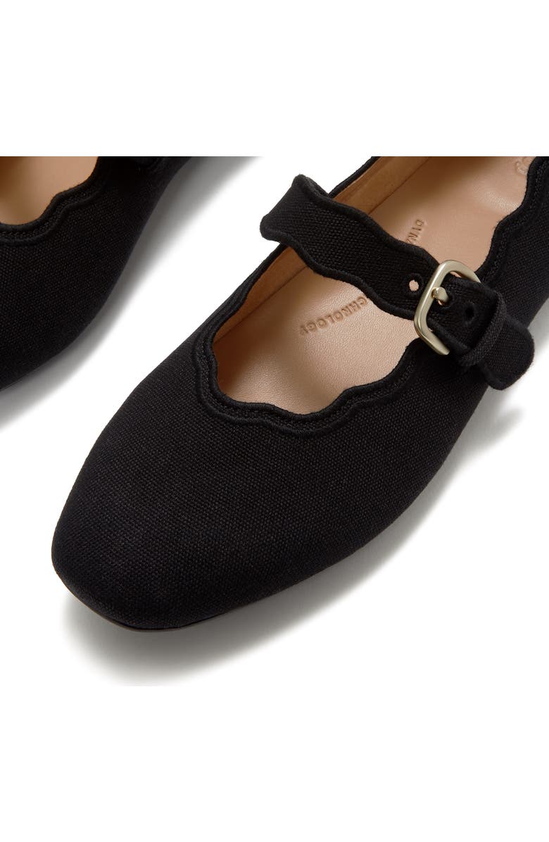 FitFlop Delicato Wave Edge Canvas Mary Janes, Alternate, color, Black