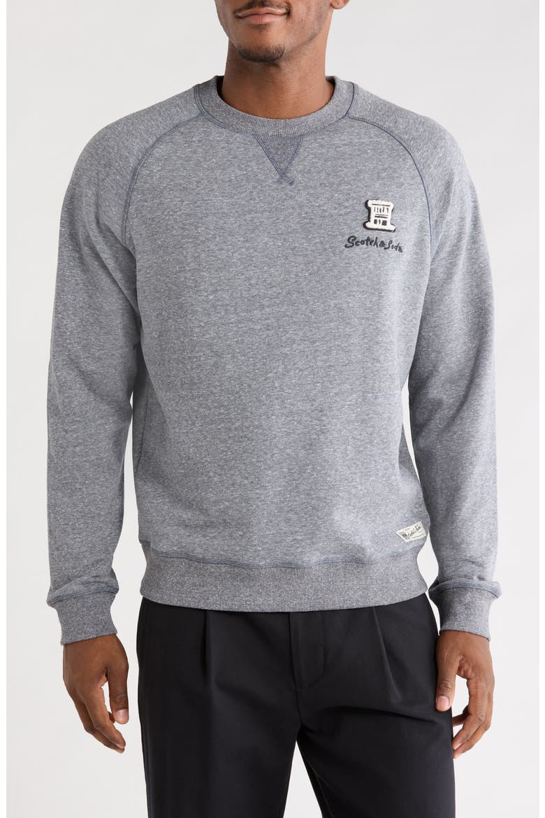 Mélange Sweatshirt, Main, color, DK NAVY