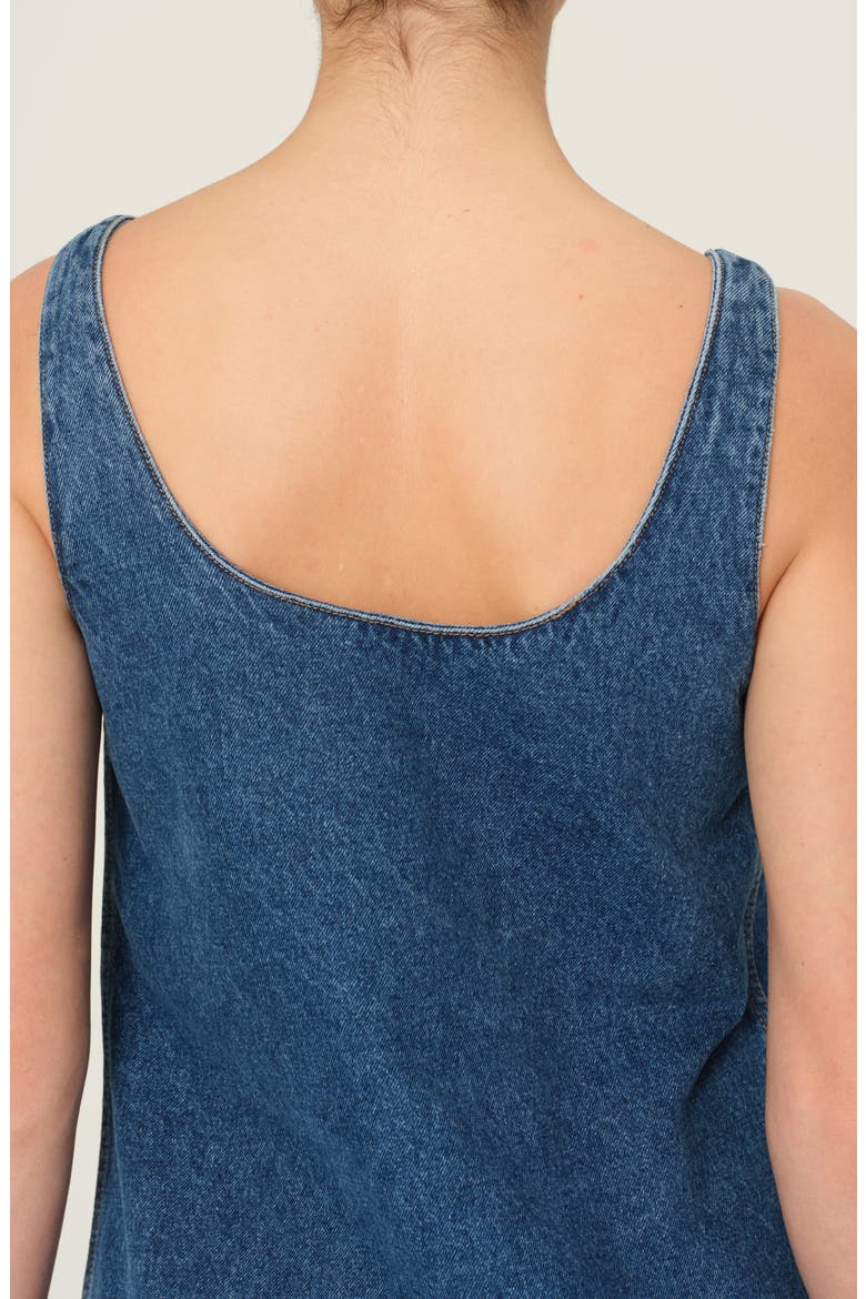 Adeline Sleeveless Denim Minidress, Alternate, color, NORTH BEACH