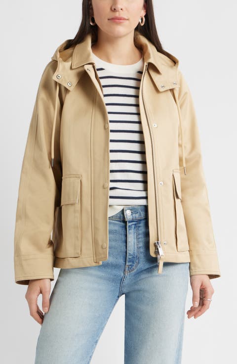 Cotton Parka with Removable Hood