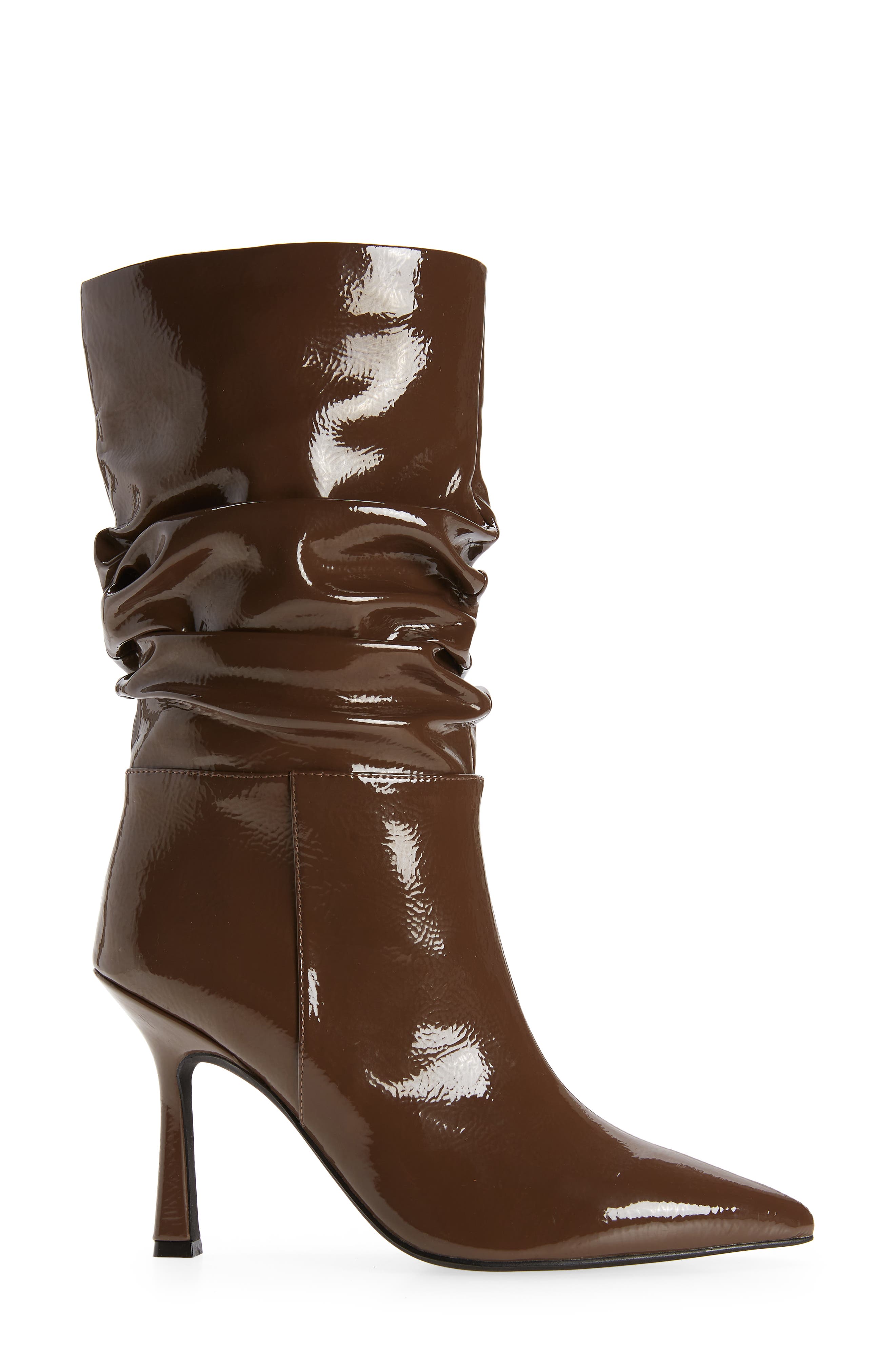 Guillo Pointed Toe Boot, Alternate, color, LIGHT BROWN PATENT