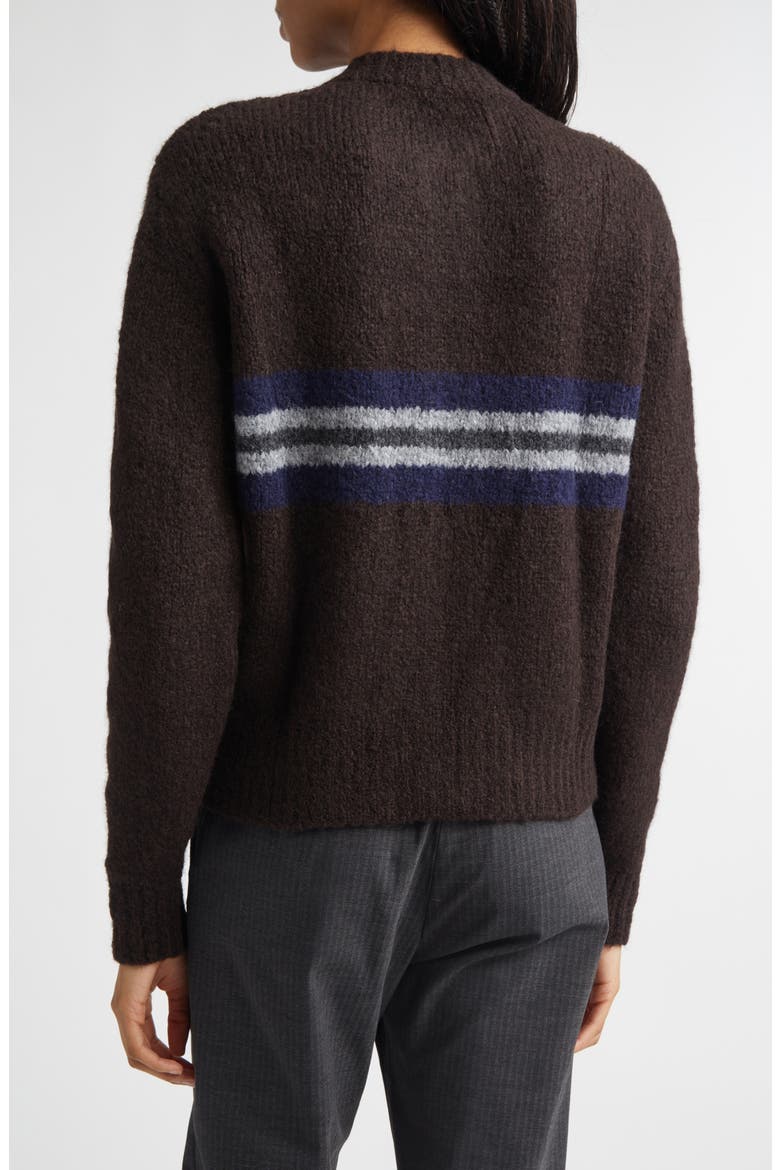 Penalti Wool Blend Zip Cardigan, Alternate, color, BROWN