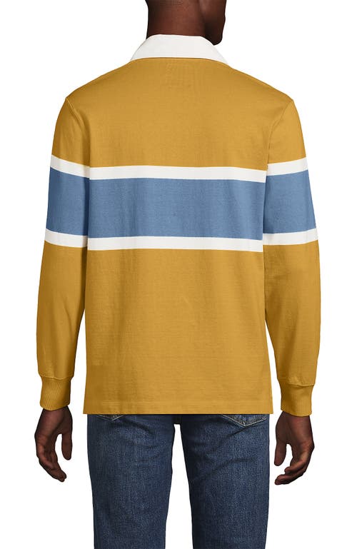Lands' End Long Sleeve Rugby Shirt In Multi