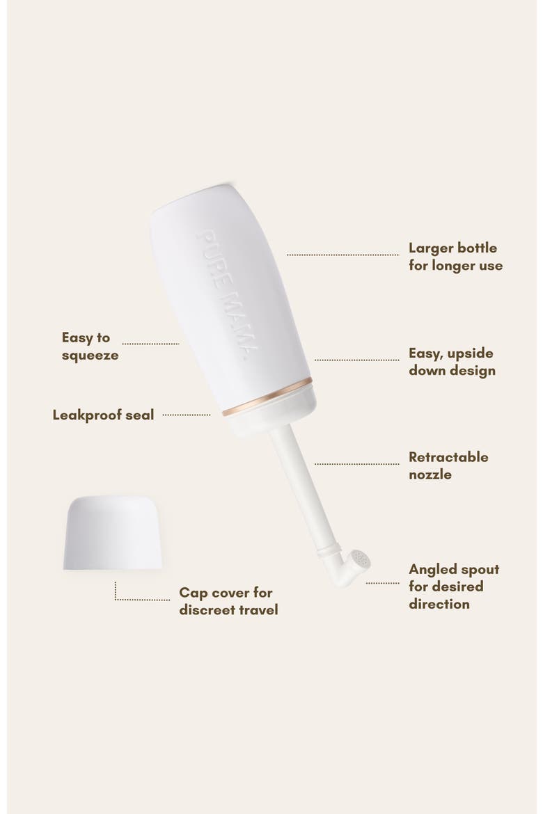 Peri Wash Bottle, Alternate, color, White
