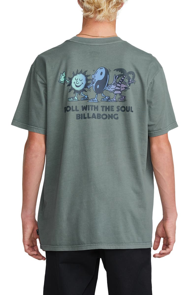 Billabong Roll Premium Wave Cotton Graphic T-Shirt, Alternate, color,