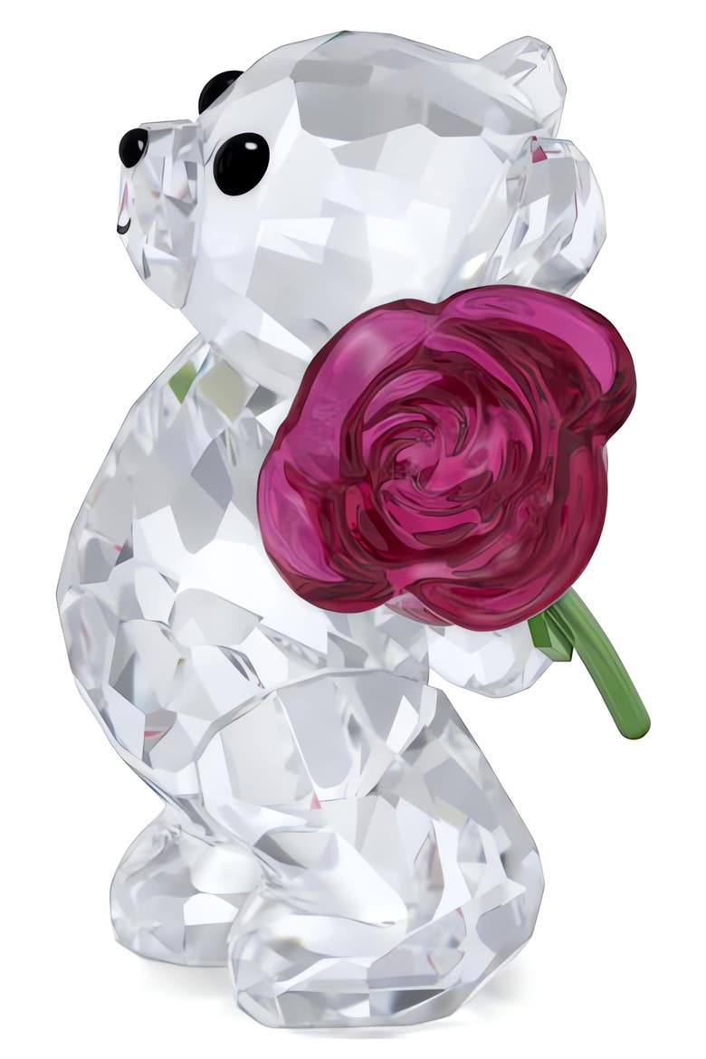 Kris Bear A Rose with Love Figurine, Alternate, color, WHITE