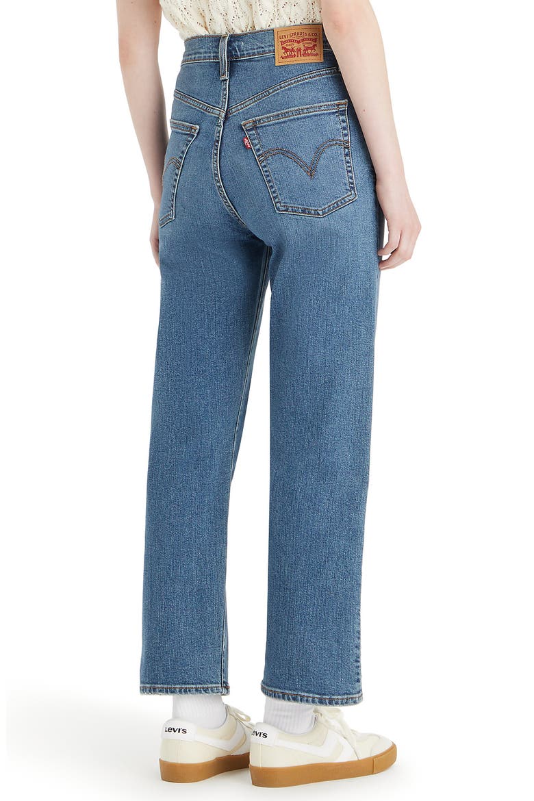 Ribcage High Waist Ankle Straight Leg Jeans, Alternate, color, ELEVATED TASTE