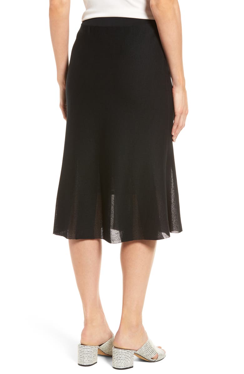 Ming Wang Knit Flared Skirt, Alternate, color,