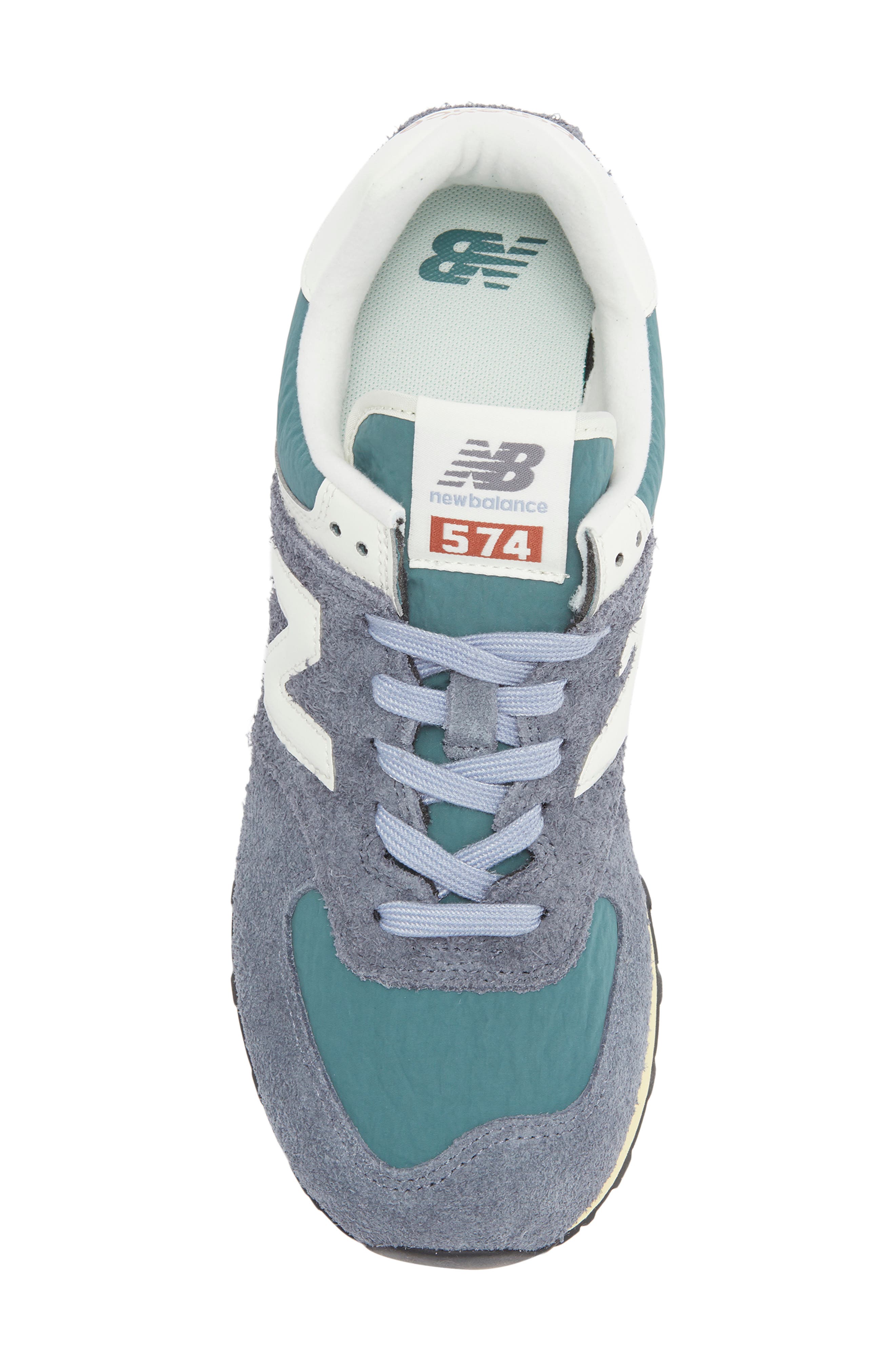 New Balance Gender Inclusive 574 Sneaker, Alternate, color, Dark Arctic Grey/ Sea Salt