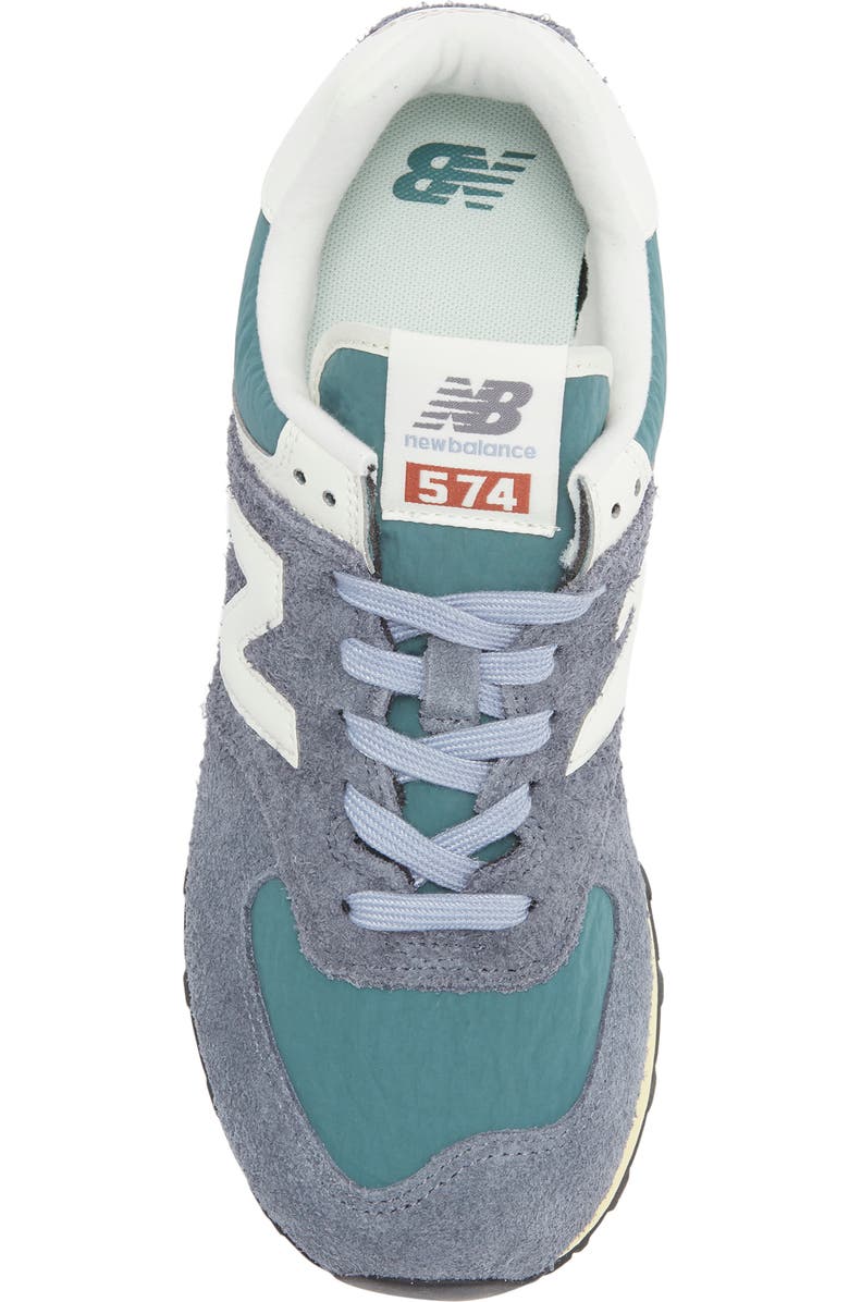 New Balance Gender Inclusive 574 Sneaker, Alternate, color, Dark Arctic Grey/ Sea Salt