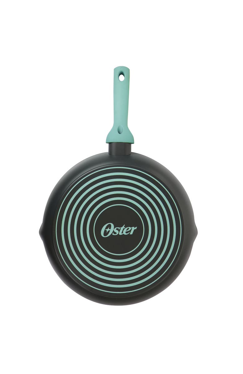 OSTER Rigby 9.5 Inch Aluminum Nonstick Frying Pan with Pouring Spouts, Alternate, color, Blue