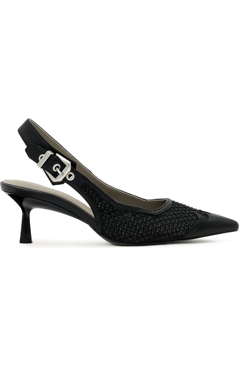 AllSaints Idiya Mesh Slingback Pump, Alternate, color, Black