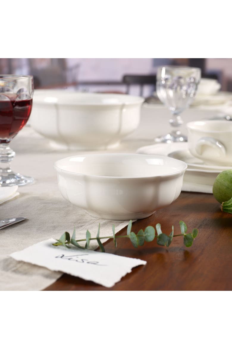 Manoir Cereal Bowl, Alternate, color, white