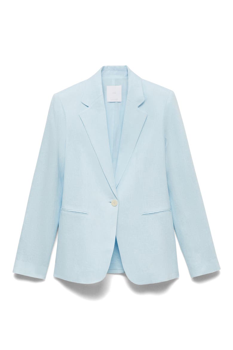 Boreli Linen Blazer, Alternate, color, SKY BLUE