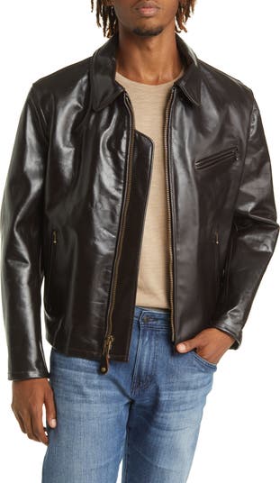 Schott NYC Classic Heavy Steerhide Racer Jacket | Nordstrom