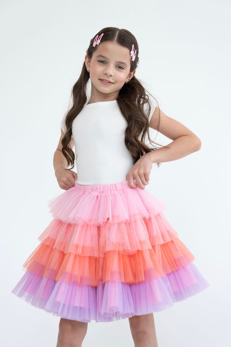 Ombre Tutu Skirt, Alternate, color, Multicolor