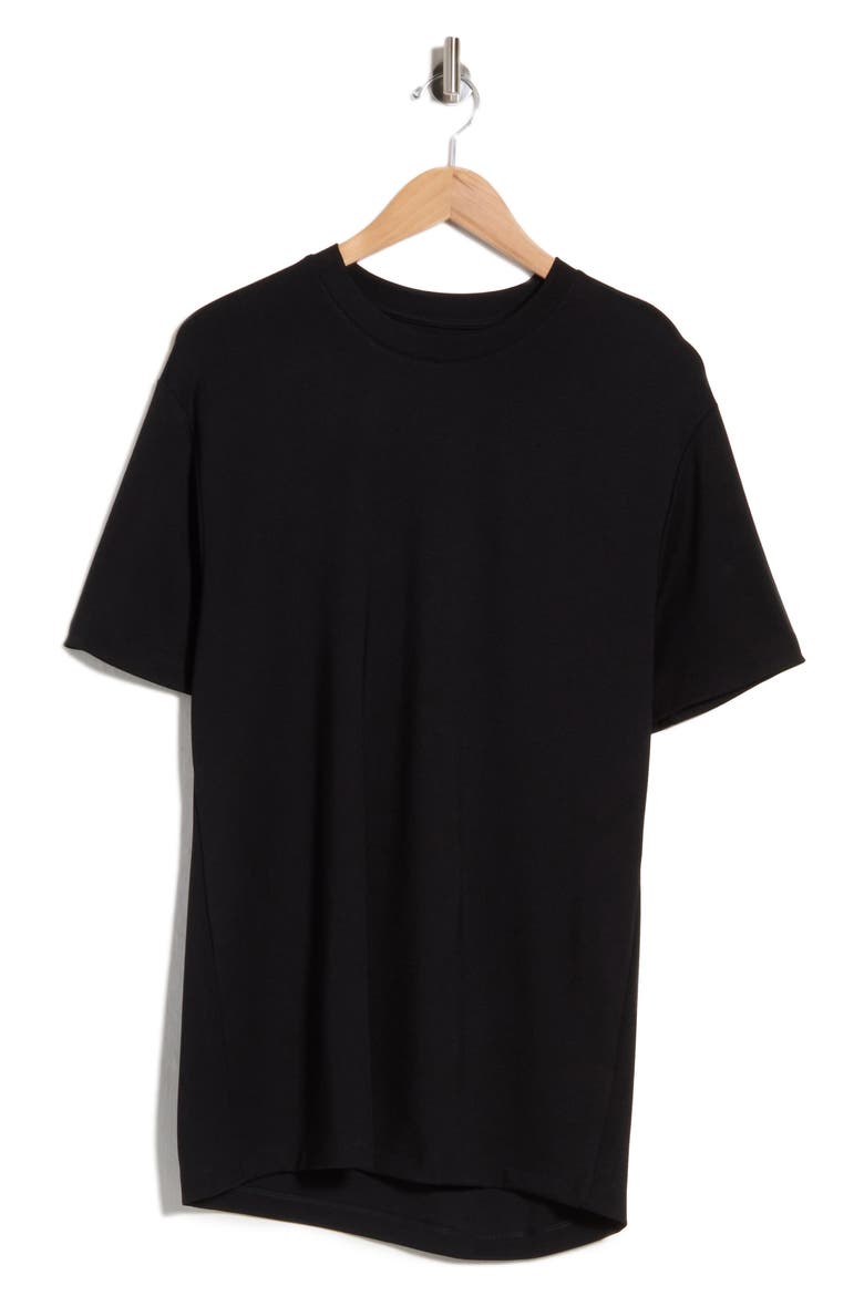 Solid Crewneck T-Shirt, Main, color, BLACK