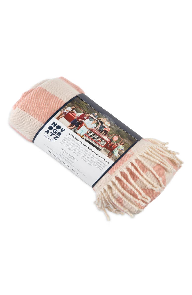 Novogratz Waverly Tile Dusty Rose Throw, Alternate, color, 