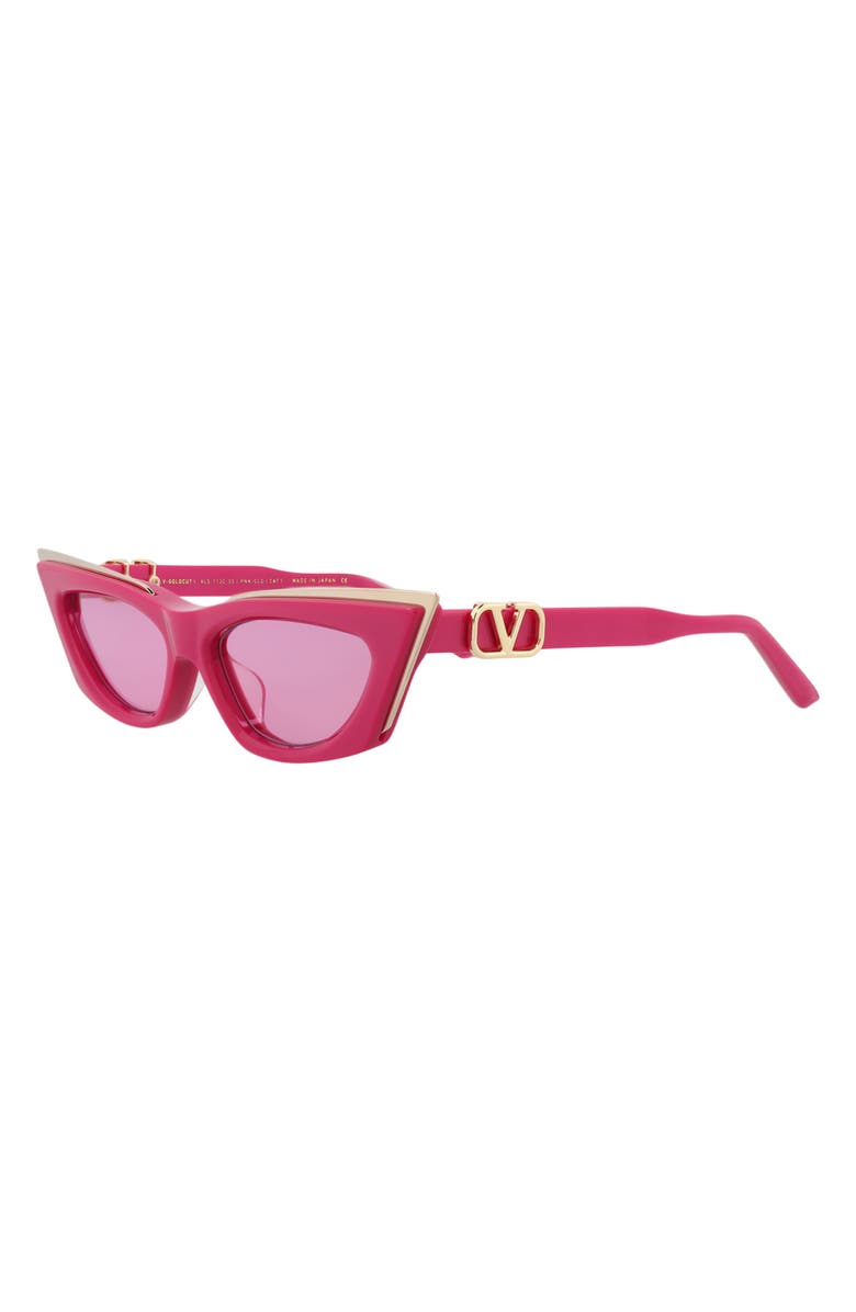 Valentino 55mm Cat Eye Sunglasses, Alternate, color, Pink Pink Pink