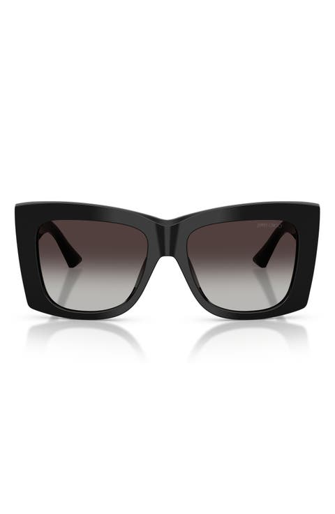 54mm Gradient Square Sunglasses
