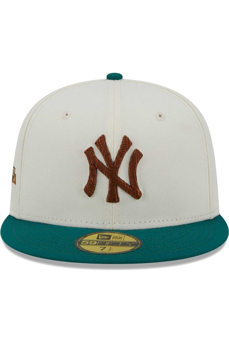 Men's New Era White New York Yankees Cooperstown Collection Camp 59FIFTY Fitted Hat, Alternate, color, White