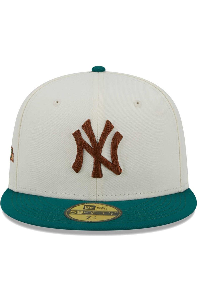 New Era Men's New Era White New York Yankees Cooperstown Collection Camp 59FIFTY Fitted Hat, Alternate, color, 