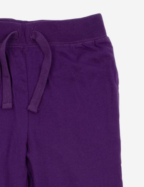 Leveret Kids 100% Cotton Lightweight Jogger Pants In Purple