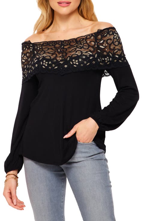Drop Shoulder Lace Tunic