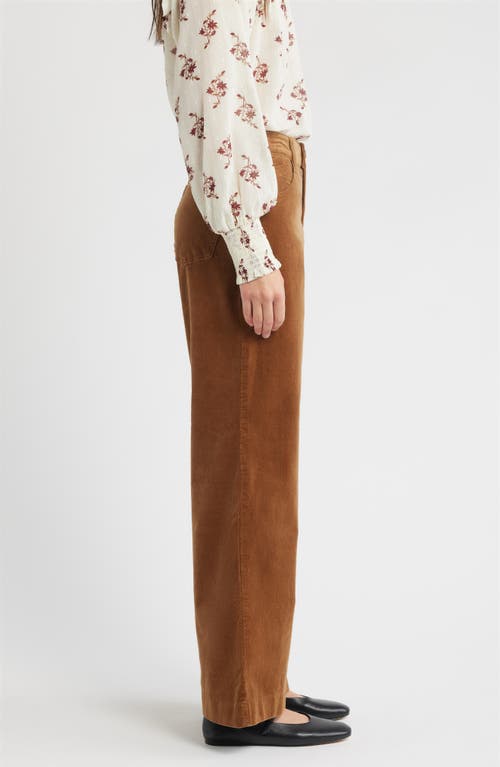 Wit & Wisdom Sam High Waist Wide Leg Jeans In Brown