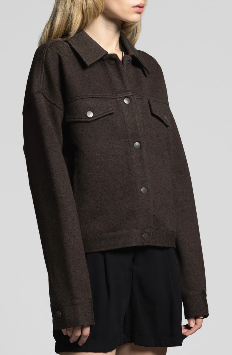 WEEKEND LOS ANGELES Abela Oversize Jacket, Alternate, color, Espresso