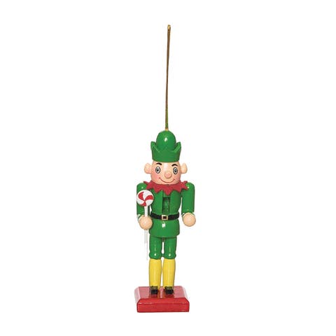 Elf Nutcracker Christmas Tree Ornament