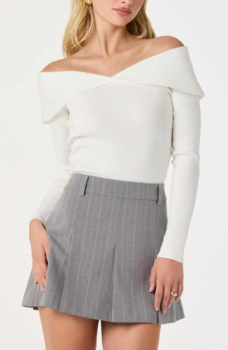 ASTR the Label Off the Shoulder Sweater
