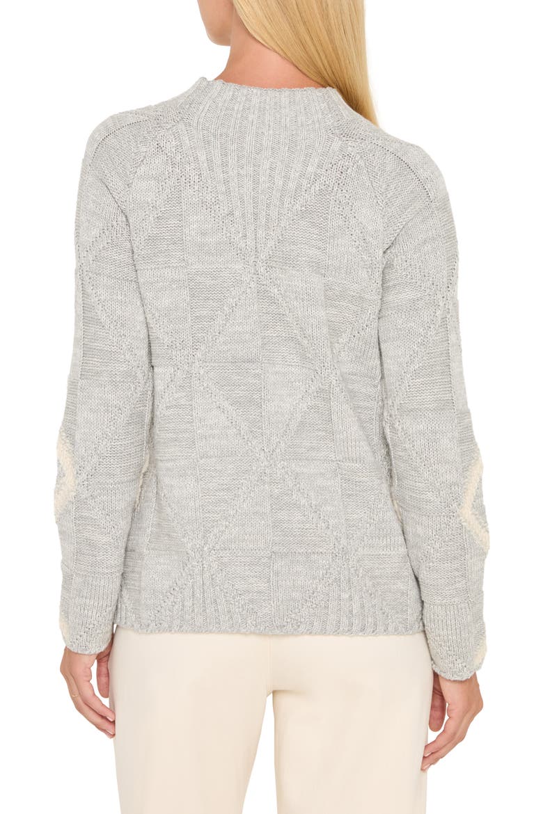 Dashing Diamonds Sweater, Alternate, color, GREY MULTI