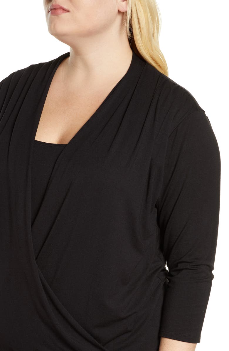Loveappella Drape Front Top, Alternate, color,