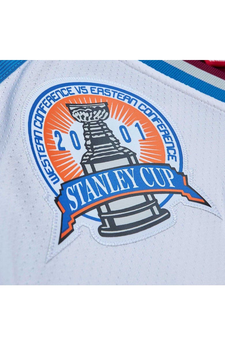 Mitchell & Ness Men's Mitchell & Ness Patrick Roy White Colorado Avalanche 2000/01 Blue Line Player Jersey, Alternate, color,