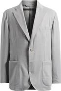 Eton Lana Tailored Fit Hopsack Tech Soft Wool Blend Blazer